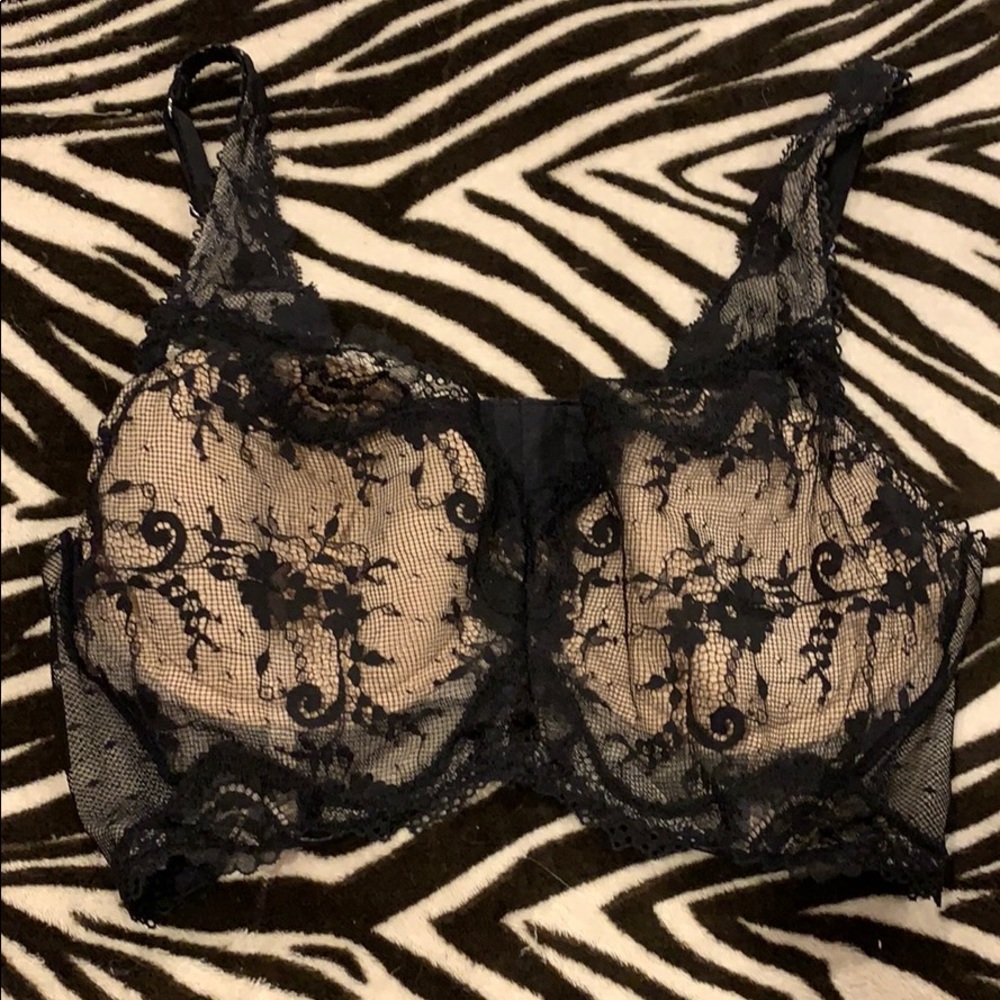 Victoria’s Secret nude/sheer corset bra